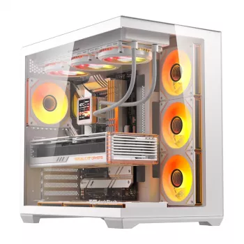 Caja de PC Darkflash C280 (blanca) con 7 ventiladores de refrigeración