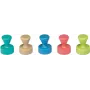 10 imanes cónicos de colores surtidos O 1,2 x 1,6 cm (6168499)