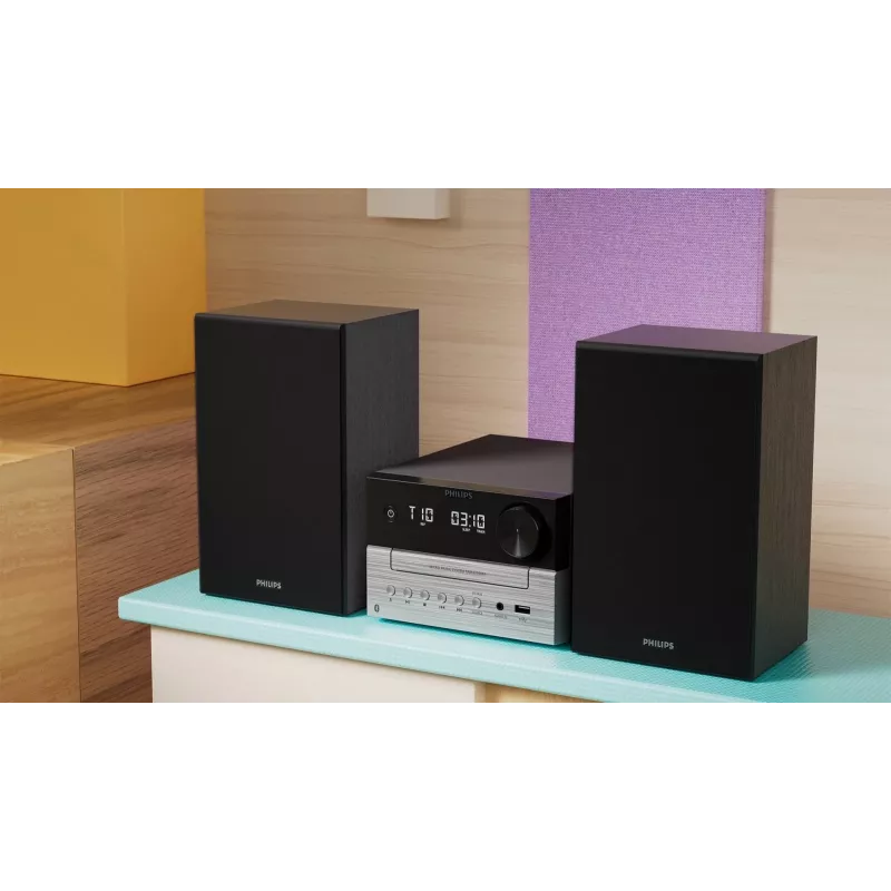 Philips TAM3205M2 sistema de audio doméstico microsistema de audio doméstico 20 W negro, plata