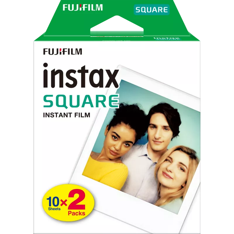 Película de fotografía instantánea Fujifilm Instax Square 20 uds. 62 x 62 mm