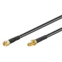 Cable coaxial Microconnect 51675 RP-SMA RP-SMA 1 m negro