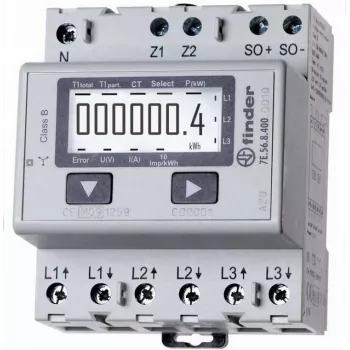Contador de energía Finder 7E.56.8.400.0010 Trifásico 3Ph 230V 50Hz