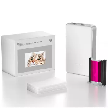 Paquete de papel fotográfico 50 hojas para impresoras portátiles de sublimación térmica, Xiaomi BHR082PGL
