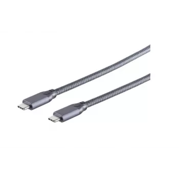 S/CONN 13-47030 Cable USB USB 3.2 Gen 2x2 2 m USB C Gris