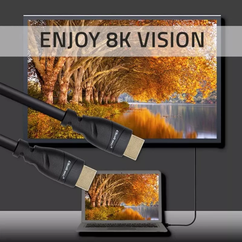 Cable HDMI 2.1 QOLTEC 5 m — 48 Gbit/s, 8K@60Hz, 26AWG, conectores dorados