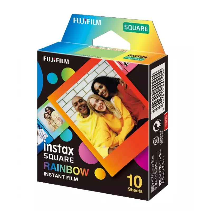 Película instantánea Fujifilm SQUARE Rainbow 10 unidades