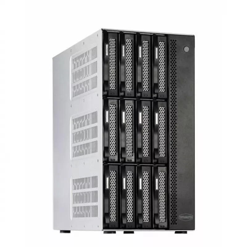 TerraMaster T12-500 Pro NAS Mini Torre Intel® Core™ i7 16 GB DDR5 0 TB Gris