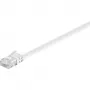 Wentronic Goobay cable de red plano CAT 5e, U/UTP, blanco, 5 m - mezcla de cobre CCA (93361)