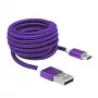 Sbox USB->Micro USB M/M 1m USB-10315U morado ciruela