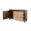 Cómoda Cama NORD roble Wotan/antracita