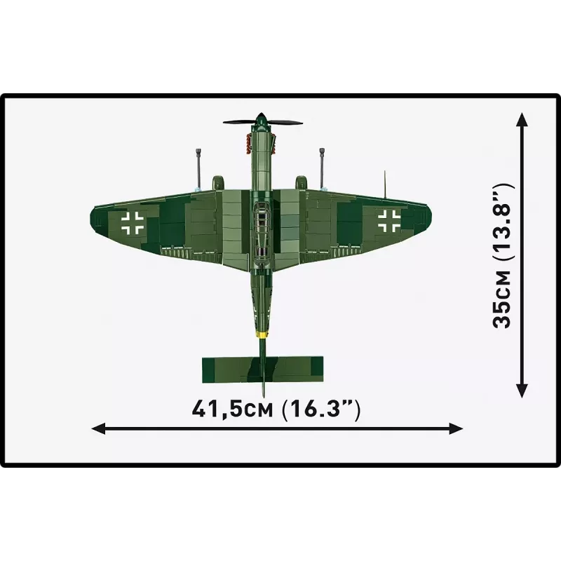 Set de construcción Cobi Blocks Junkers JU 87G-2 Stuka 571 piezas maqueta