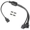 Cable divisor de 3 vías EK Loop D-RGB