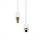 Cable alargador 4 polos delgado ProXtend M4EXS-05W 5 m Blanco