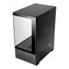 Caja para PC mini torre TACENS Mars Gaming MC-SE2 — Mini-ITX / Micro-ATX, negra, ventana lateral, fuente de alimentación inferior, compatible con 2x2,5