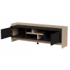 Mueble RTV Cama PORTO 2D 150x38x50 roble/negro