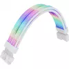 Thermaltake Tt Mod ARGB Snow Cable, 8 pines, 300 mm, blanco