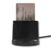 Lector de tarjetas inteligentes Qoltec 50632 USB 2.0 negro cable de 1m