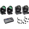 Set LED EUROLITE TMH-W63 TMH-S30 USB QuickDMX Easy Show — cabezas LED wash y spot controladas por DMX