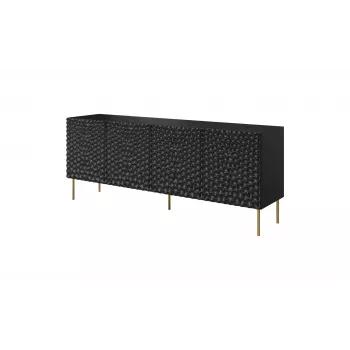Cómoda HOLE 190x40,5x74,5 cm negro mate
