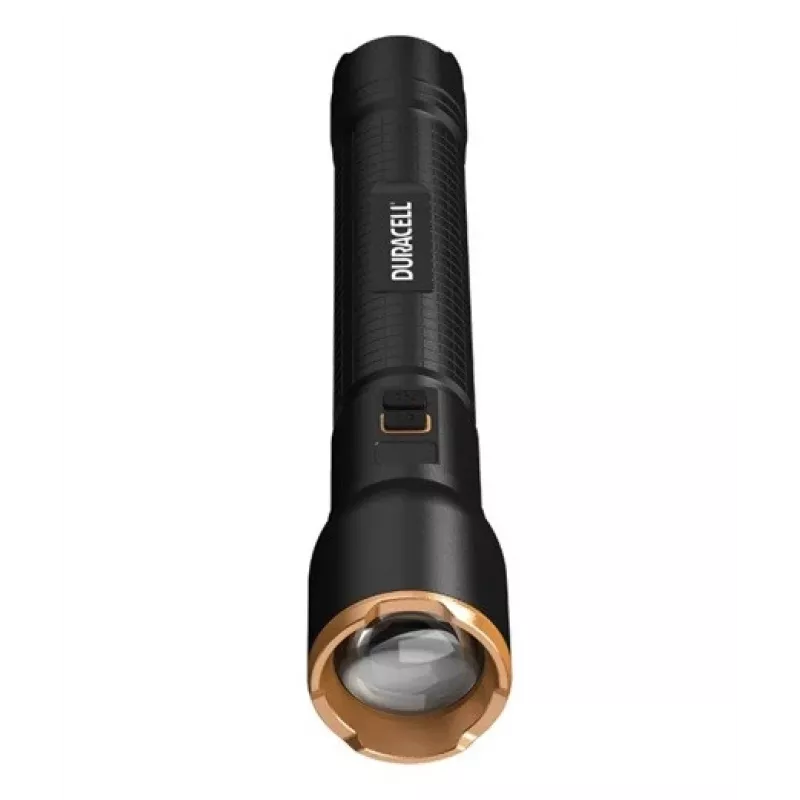 Linterna Duracell DF6000R caja regalo — linterna de mano recargable, negra