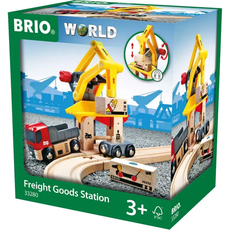 BRIO World estación de carga de mercancías, edificio de juego