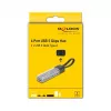 Hub DELOCK USB 3.2 Gen 1 (3.1 Gen 1) de 4 puertos con host Type-A + Type-C (5000 Mbit/s) negro/transparente