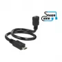 Cable USB DeLOCK 0,35m 2xUSB2.0 Micro-B