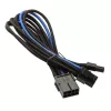 Cable SilverStone PCI-8 pines a PCIe-6+2 pines, 250 mm – negro/azul