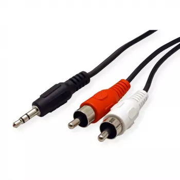 Cable 3,5 mm/2x RCA (macho) ROLINE 11.09.4349 10 m