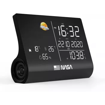 Nasa WSP1300 Black estación meteorológica/altavoz BT