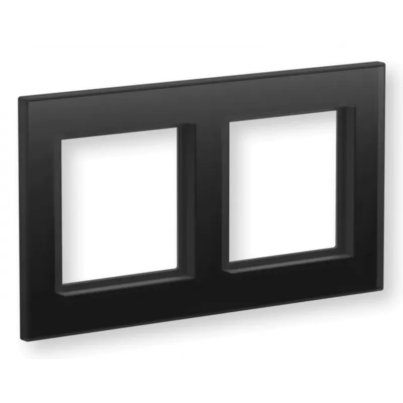 eQ-3 Homematic IP Marco de cristal doble, negro (162149A1)