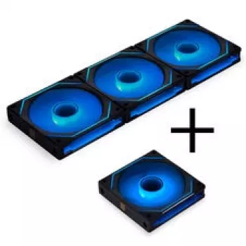 LIAN LI UNI FAN SL-INF 120 ARGB Reverse Blade PWM pack de 4, negro