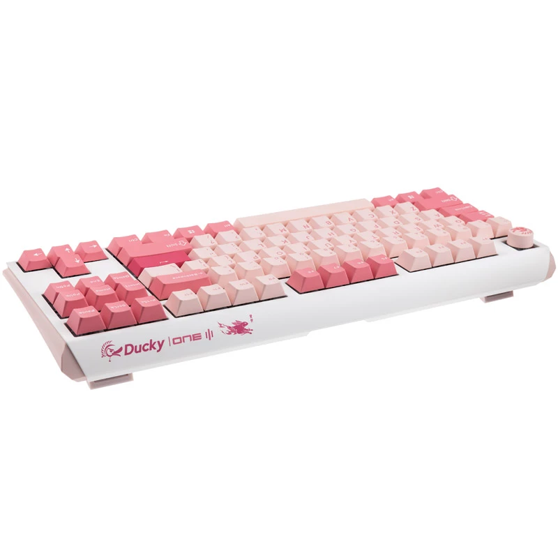 Teclado gaming Ducky One 3 TKL USB QWERTY inglés rosa