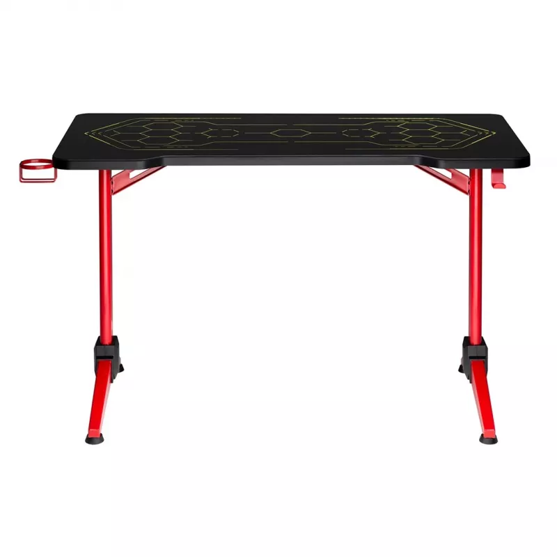 Mesa gaming MACLEAN RS163 RGB LED, gran superficie de trabajo, carga máx. 100 kg, altura máx. 760 mm