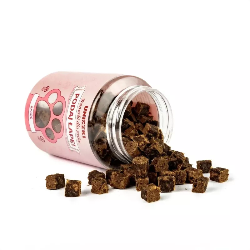 Premios de entrenamiento para perros UNISZKI Trainers sabor conejo 150 g bolsa