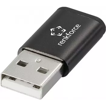 Renkforce Adaptador USB 2.0 [1x conector macho A 1.1 - 1x conector hembra USB-C] RF-6615904 (RF-6615904)
