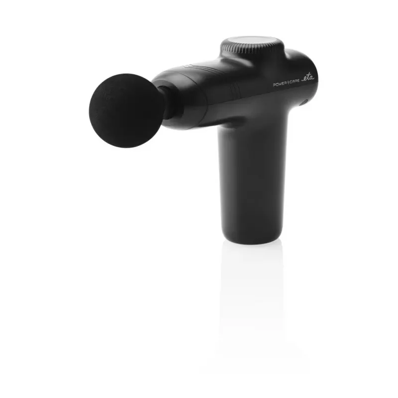 Pistola de masaje mini Percussion ETA ETA166090000 — masajeador compacto y manejable, 5 niveles de potencia, negro