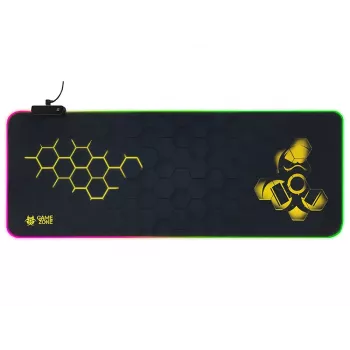 TRACER GameZone Hexy1 RGB alfombrilla para ratón y teclado, 80 x 30 x 0,4 cm, negra