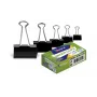 Clips Forpus, 32 mm, negro, 12 uds.