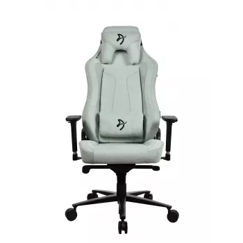 Silla gaming Arozzi Vernazza SoftFabric Pearl Verde – asiento gaming ergonómico, tejido suave