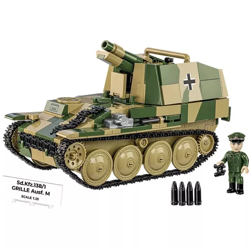 Set de construcción Cobi SD.KFZ.138/1 Grille, 720 piezas, modelo de exposición