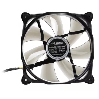 Ventilador de caja NoiseBlocker Multiframe M12-P 120 mm, 2000 rpm, 133 m³/h, 4,5 V, negro