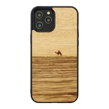 Funda para móvil Man and Wood para iPhone 12 / 12 Pro — terra negro