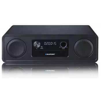Microcadena HiFi BLAUPUNKT MS20BK — CD/MP3/WMA, Bluetooth 5.0, FM, USB, MicroSD, 2×20W RMS, AUX, RCA, indicador LED, 100–240V, negro