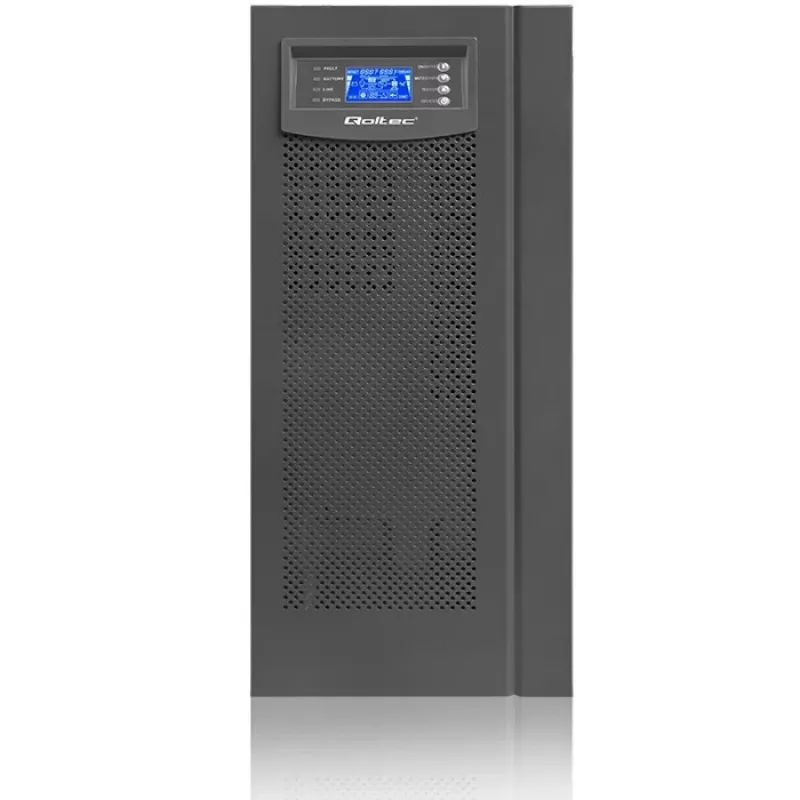 Qoltec 53982 SAI online de onda sinusoidal pura, 6 kVA / 4,8 kW, LCD, USB