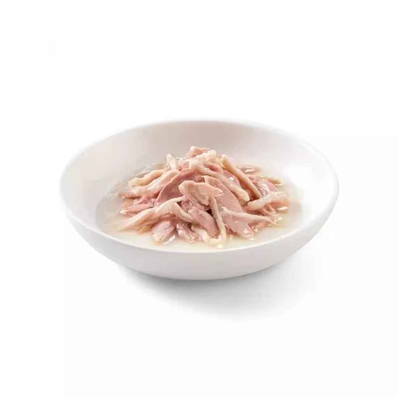 SCHESIR en agua de cocción Atún con pollo y arroz - Comida húmeda para gatos - 85 g