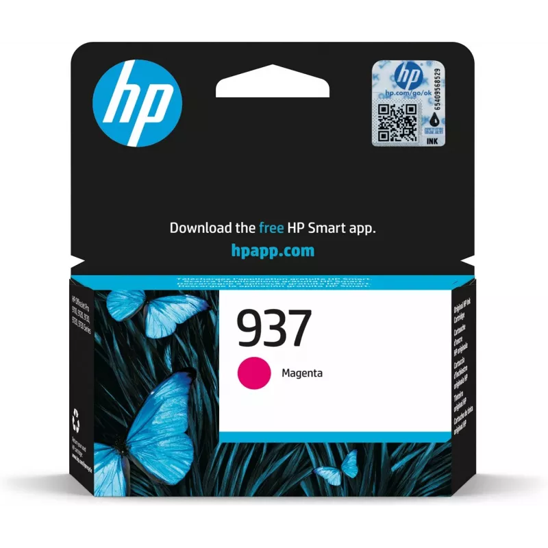 HP 937 Cartucho de tinta original magenta, magenta, 1 ud., 800 páginas