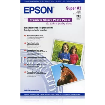 Epson Papel fotográfico brillante Premium, DIN A3+, 250g/m², 20 hojas