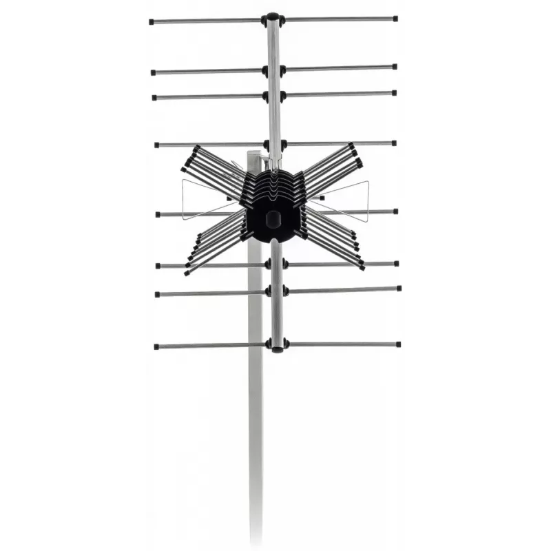 Antena de TV exterior SENCOR SDA 611 DVB‑T2/T 12 dB 75Ω con filtro 4G LTE