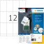 Etiquetas resistentes HERMA A4 52,5x93,5 mm blancas papel no adhesivo 1200 unidades